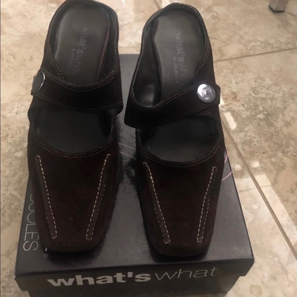 Wedge type heels
